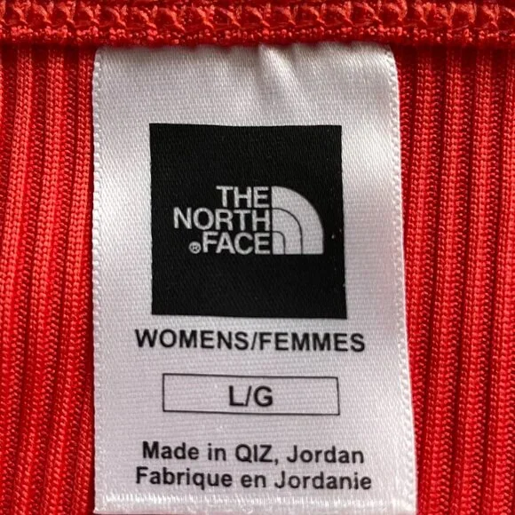 The North Face Vapor Wick Colorful Scoop Nk Slvless Ribbed Tank Top Orange L - Picture 8 of 11